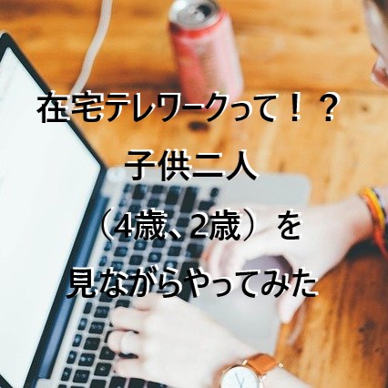 テレワーク 子供がいると無理 子供2人 4歳 2歳 を見ながらやってみた 節約ママブログ Minnanoonigiri