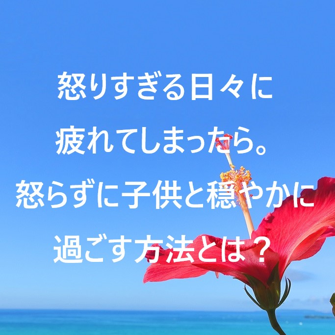 怒りすぎる日々に疲れてしまったら 怒らずに子供と穏やかに過ごす方法とは 節約ママブログ Minnanoonigiri